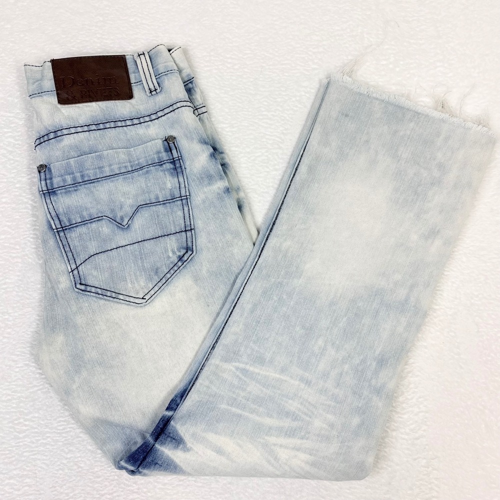Denim and Rivets Distressed Acid Wash Bootcut Jeans‎ Size 30 Measures 32x29